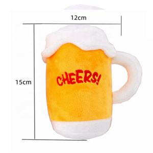 Đồ chơi thú nhồi bông chó biết sủa 3D tùy chỉnh bán buôn, đồ chơi thú cưng dễ thương tương tác & vận động, cốc hình chai - Product Image 5