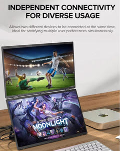 Écran tactile 18,5 pouces 1080P, interface <span class=keywords><strong>USB</strong></span>-C, nouveau moniteur double pliable, triple écran portable IPS LCD, extension d'écran pour ordinateur portable - Product Image 2