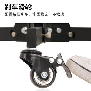 Heavy Duty Ground Light Stand 107.5cm-175.5cm With Casters For Photography Studio And Live Streaming - Product Image 2