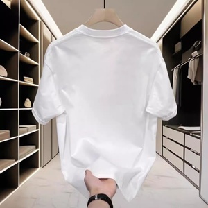 T-shirt décontracté tendance pour homme en mélange de coton à manches courtes, coupe droite, col rond, motif dessin animé, rafraîchissant, luxueux et élégant - Product Image 3