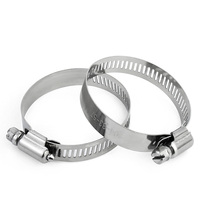 Collier de serrage à vis sans fin en acier inoxydable 304/201 finition zinc, réglable, pour tuyaux, OEM pour la vente en gros professionnelle