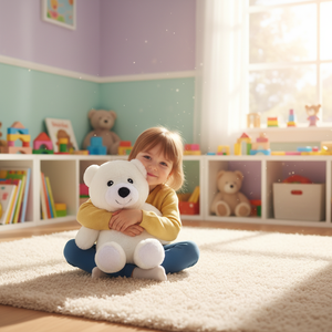 Excellent cadeau : Ours en peluche lesté pour soulager l'anxiété, la pression et la douleur, avec fonction de chauffage au micro-ondes, jouet animal de compagnie et oreiller sensoriel. - Product Image 1