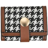 Bolso de mano de lona personalizado para mujer, cartera larga de diseñador suave, Tarjetero con cremallera