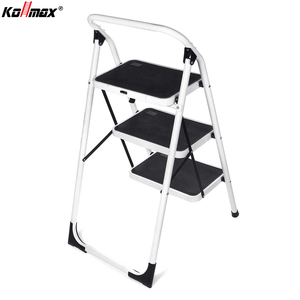 Échelle domestique en acier, échelle pliante en forme de A avec main courante, capacité de charge de 150 kg pour une utilisation en cuisine en intérieur - Product Image 3