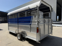 Remorque de transport pour chevaux 4HAL personnalisée, conforme ADR 2026, avec boîte à équipement