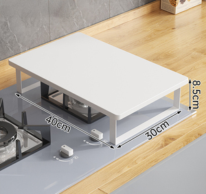 Soporte para Cocina de Inducción, Cubierta para Estufa de Gas, Soporte para Platos, Estante, Protector, Deflector Impermeable, Duradero, de Hierro - Product Image 4