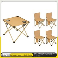 Nouvelle table et chaise de camping en toile Oxford, pliables, légères, portables et imperméables, parfaites pour les pique-niques en plein air