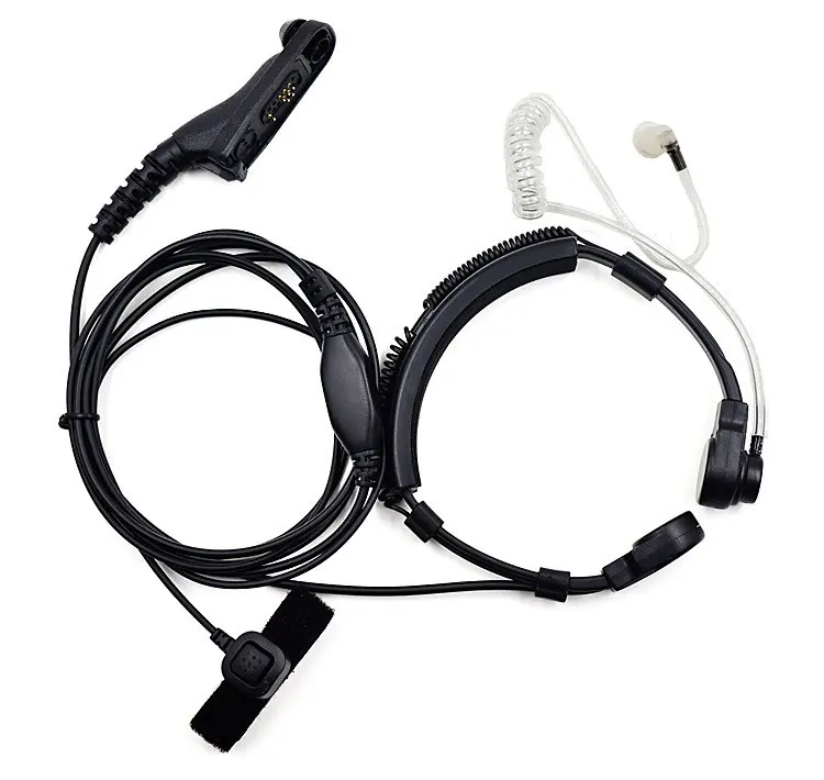 Headset telescópico de garganta, fone de ouvido para sepura uv9r UV-9R plus BF-A58 BF-9700 t57 t56 t58 rádio e walkie talkie com dois canais