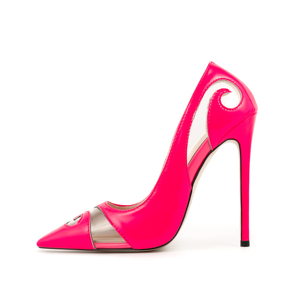 Trendy <strong>Plum</strong> Patent PU Dress <strong>Shoes</strong> for Women PVC High Heel Office Pumps Sexy Pointed Toe Light Feature for Spring Summer Winter - Product Image 1