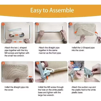 Hamac pliable pour chat à fixer sur fenêtre avec ventouses, lit pour chat lavable, perchoir pour bronzer, transat pour animaux de compagnie à fixer sur fenêtre pour toutes les saisons