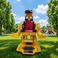 Leduole Exciting Low Price Bigjoys Design Fiberglass Walking Robot Children Amusement Park Ride 350W Motor Outdoor/Indoor
