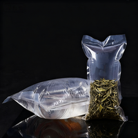 Sac en plastique transparent gonflable thermoscellable portable en stock pour le transport et l'expédition de poissons vivants et de fruits de mer