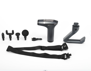 Pistola de masaje portátil multifuncional 3 en 1 con cinturón adjunto <span class=keywords><strong>Motor</strong></span> sin escobillas 4 cabezales de masaje Batería de 2000mAh Uso corporal - Product Image 3