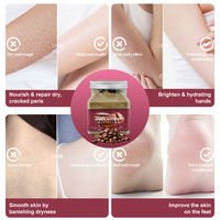 Gommage corporel naturel en gros sous marque privée, éclaircissant, exfoliant, lissant et adoucissant, au café, pour les pieds, le visage et le corps