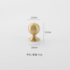 Tirador de cajón de un solo orificio Chapado en metal, luz francesa general de lujo para gabinetes y armarios de cocina, APLICACIÓN GENERAL - Product Image 5