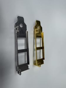 Convertisseur de support métallique <span class=keywords><strong>Mini</strong></span> ITX SFF PC à profil bas pour ports DisplayPort/DVI/VGA carte graphique GPU demi-hauteur (stock de bureau) - Product Image 2