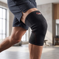 Genouillère de musculation en néoprène de haute qualité avec coussinet élastique et support antidérapant pour l'entraînement