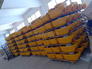 Bomba autocebante de gasolina portátil, Mini motor de gasolina multiusos rojo, bomba de agua con rociador tipo <span class=keywords><strong>barco</strong></span> flotante - Product Image 6