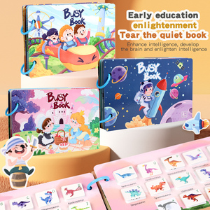 Montessori feutre sensoriel papier bois premier calme activité livre <span class=keywords><strong>ferme</strong></span> correspondant Puzzles jeu pour l'éducation préscolaire certifié bébé - Product Image 1