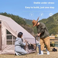 Tente gonflable de Camping en plein Air pour 4 à 5 personnes, grand espace, étanche et robuste