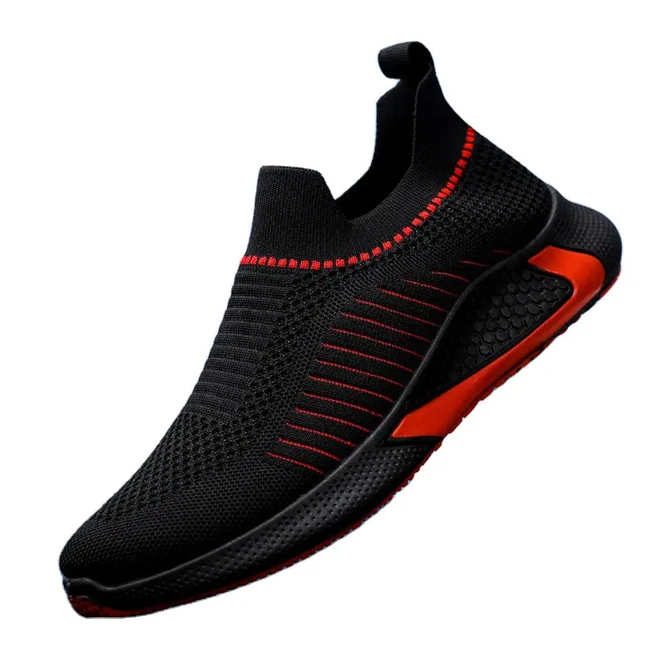 Anti Ademende Grote Maat Heren Casual Sport Hardlopen Stijl Schoenen Loafers Sok Sneakers Voor Heren