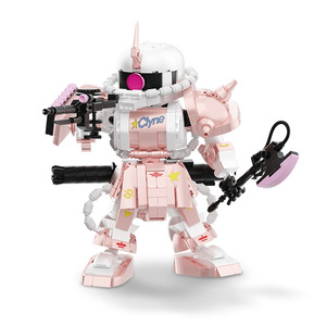 JIESTAR JQ1148 892 Piezas, Bloques de Construcción de Robot Zagu Rosa, Modelo MOC, Juguete Técnico de Plástico, Regalo Moderno para Festividades - Product Image 1