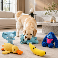 Jouet pour chien en peluche personnalisé en forme de nourriture mignonne avec poche dissimulée pour friandises, résistant aux morsures