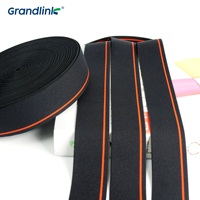 Sangle élastique en nylon à bande élastique jacquard avec logo personnalisé Sangle jacquard pour sous-vêtements pour hommes Boxer slips