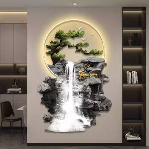 Pittura <span class=keywords><strong>di</strong></span> cristallo <span class=keywords><strong>di</strong></span> cristallo <span class=keywords><strong>di</strong></span> arte del <span class=keywords><strong>paesaggio</strong></span> <span class=keywords><strong>di</strong></span> lusso della parete <span class=keywords><strong>di</strong></span> tendenza albero <span class=keywords><strong>di</strong></span> <span class=keywords><strong>montagna</strong></span> pittura decorativa per il corridoio della camera <span class=keywords><strong>da</strong></span> letto - Product Image 3