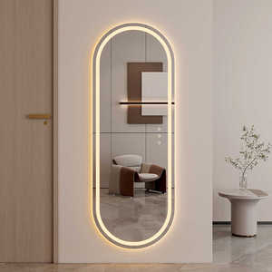 Bắc Âu hiện đại hình bầu dục hình thông minh LED phòng tắm gương kính treo tường defogging gương với màn hình cảm ứng chiếu sáng - Product Image 3