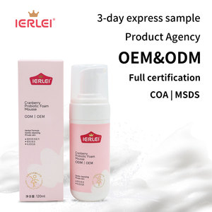 IERLEI OEM/ODM Vaginal Care Products Female Intimate Wash Female Vaginal Cleanser Cranberry Probiotic Foam Mousse - Product Image 1