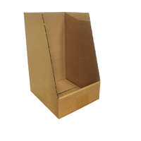 Boîte de papier en carton d'étagère pour le stockage de pièces d'entrepôt de commerce électronique Tri diagonal avec stratification mate et gaufrage pour le stockage