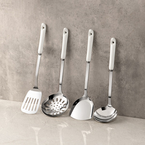Stainless Steel Kitchenware Set 6 Piece With Hanging Rack Dishwasher <b>Safe</b> Cooking <b>Tools</b> - Product Image 2