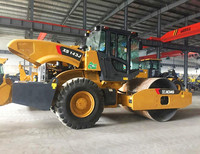XCMG officiel utilisé XS143J compacteurs de sol de 14 tonnes rouleau compresseur vibrant à tambour unique
