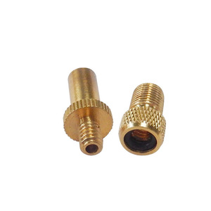 4 Piece Brass Air <b>Pump</b> <b>Adapter</b> Set For Bike Valve Conversion With Threaded Connectors And O Ring Seal - Product Image 4