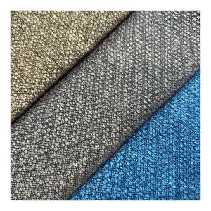 100% Polyester Linen Chair Fabric Linen African Fabric Linen Jacquard Fabric