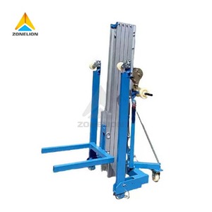 Mini élévateur de matériaux pour passages étroits, adapté aux couloirs et portes étroites, pour le transport de matériaux de construction dans les stands de centres commerciaux intérieurs. - Product Image 1