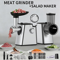 Hachoir à viande électrique, machine à saucisses, petit hachoir et presse-agrumes multifonction pour la maison