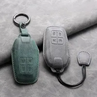 Housse de protection de porte-clés en cuir pour Ferrari F430 488 458 F12 Roma 812 F8 Auto Key Shell Fob Protector Keychain Accessories