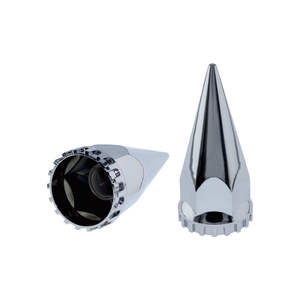 <span class=keywords><strong>Cache</strong></span>-écrous standard filetés en plastique chromé ABS de 33 mm pour semi-remorque - Product Image 2