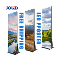 Hot sell Led poster display P2.5 eventi schermo commerciale al dettaglio all'ingrosso specchio in piedi pubblicità schermo led