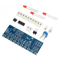 Kits électroniques intelligents NE555 + CD4017 Kit de bricolage à écoulement d'eau avec lumière LED Suite de production électronique DIY pour l'apprentissage de l'électronique
