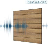 Lot de 16 panneaux muraux en bois d'acajou naturel auto-adhésifs, absorbants le son, panneaux acoustiques en PET à grain de bois, panneaux muraux insonorisants pour la maison