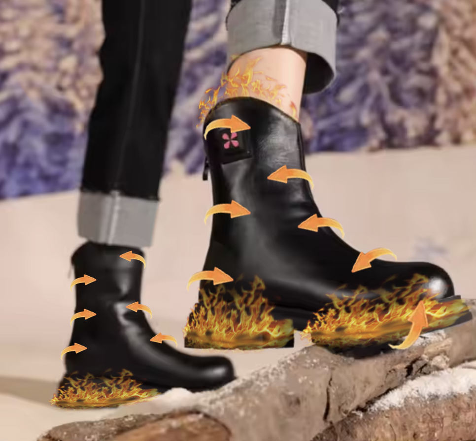 Rechargeable Electric Warming Boots Electric Heating Shoes