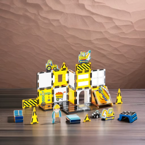 EPT di alta qualità giocattoli per bambini set educativi magnetici da costruzione mattonelle magnetiche giocattoli blocco magnete con la figura - Product Image 5