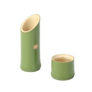 Japanese Style Sake Set Bamboo Green Ceramic 1-100Ml Eco Friendly Beverage Serving - Product Image 3