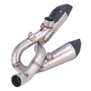 Sistema de Escape Doble para Motocicleta, Silenciador Doble Completo con Cabezal Frontal para <span class=keywords><strong>Ducati</strong></span> Panigale Streetfighter <span class=keywords><strong>V4</strong></span> 2018-2024 - Product Image 6