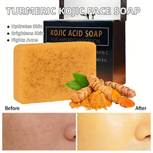 Sabun Batang Organik Buatan Tangan Kunyit Asam Kojic Lemon untuk Perawatan Kulit Wajah dan Mandi, Membersihkan, Anti Jerawat, Antiseptik, dan Memutihkan - Product Image 6