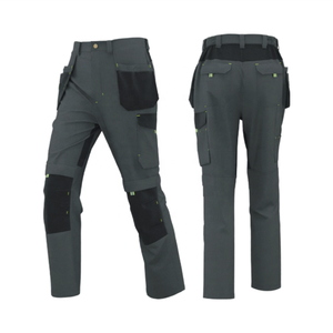Pantalons de travail élastiques et durables avec plusieurs poches, résistants à l'usure et durables, renforcés avec des poches à rabat. - Product Image 2