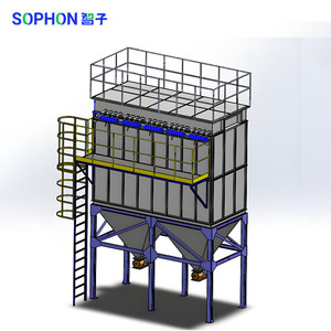Sohon grande industriale Pulse Bag depolveratore negozio filtro aria collettore polvere a ciclone pressione negativa separatore di polvere